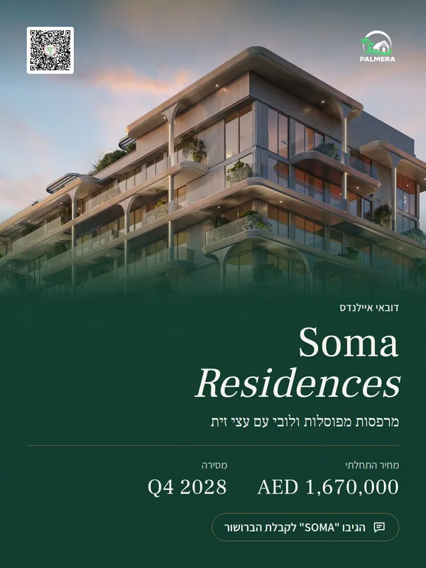 באנר לדוגמה של Soma Residences בגודל של פוסט