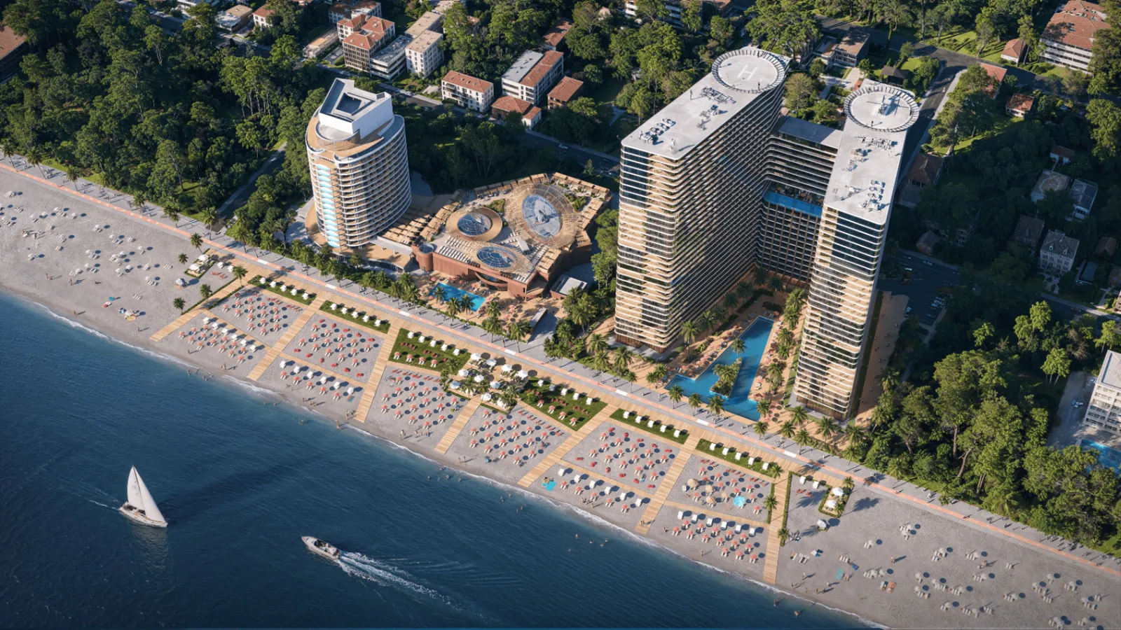Grand Millennium Kobuleti מבית KBK, קו ראשון לים, קובולטי